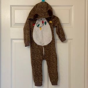 Fleece Reindeer Onesie size 18 month